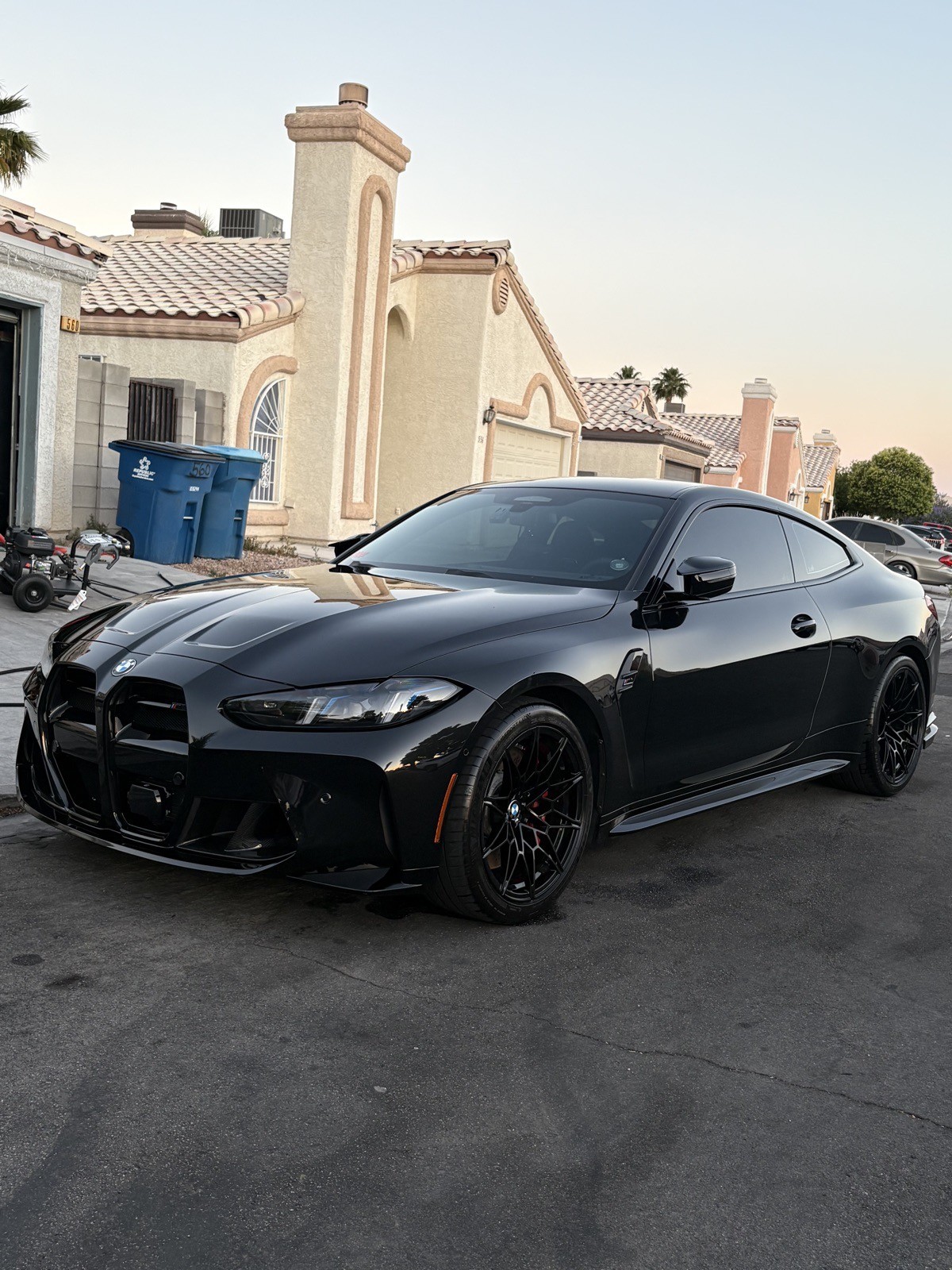 Black BMW M4 detailed by ALRO Details in Las Vegas